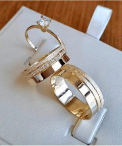 Alianças de Casamento 6mm | Modelo Kássia 02 | Moedas Antigas