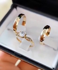 Alianças de Casamento 4mm | Modelo Roma | Chanfrado Semi Anatômico em Moeda Antiga