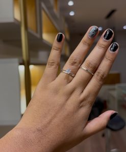 Alianças de Namoro Super Finas em Prata 950 | 1mm Reto Fino Semi Anatômico | Modelo Delicat