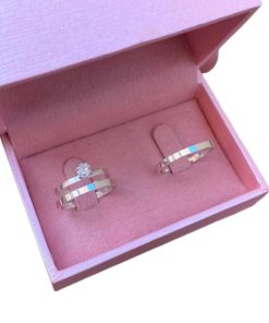 Alianças Finas de Namoro 2mm em Prata 950 | Modelo Reto | Semi Anatômico