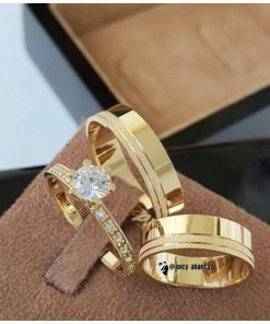 Alianças de Casamento 6mm | Modelo Diamante | Friso Lateral Diamantado