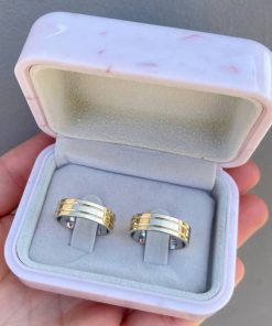 Alianças de Casamento 6mm | Modelo Semi Anatômico | Moedas Antigas com 2 Frisos Laterais Canto a Canto