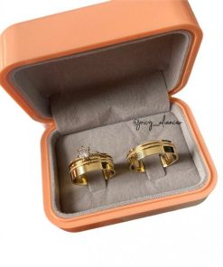 Alianças de Casamento 6mm | Modelo Tami | 2 Frisos Laterais e 1 Friso Diamantado | Moeda Antiga Banhada a Ouro 18K
