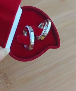 Par De Alianças De Namoro Chanfrado 3mm