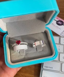 Alianças de Namoro 5mm em Prata 950 | Modelo Lexa | Semi Anatômico