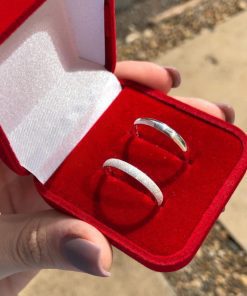 Alianças de Namoro Finas 3mm em Prata 950 | Tradicional Redonda