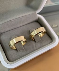 Aliança de Ouro 18K | Modelo Chanfrado Semi-Anatômico 7mm | 8g o Par | Casamento e Noivado