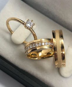 Alianças de Casamento 6mm | Modelo Lisandra | Moeda Antiga Banhada a Ouro 18K