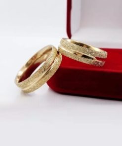 Alianças De Noivado Banhado A Ouro 18k - 6mm- Diamantado MOD 79