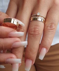 Alianças de Casamento 6mm | Moeda Antiga | Modelo Helena | Banhado a Ouro 18k