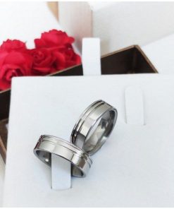 Par De Alianças De Namoro Reto 6mm Cod365