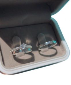 Alianças de Namoro Finas 2mm em Prata 950 | Modelo Evelyne