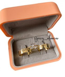 Alianças de Casamento 6mm | Semi Anatômico | Moeda Antiga | Banhado a Ouro 18k