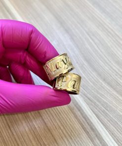 Alianças de Casamento Alto Luxo | Fosco Lixado | Gravação CNC