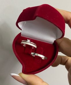Alianças de Namoro Finas 2mm em Prata 950 | Semi Anatômico