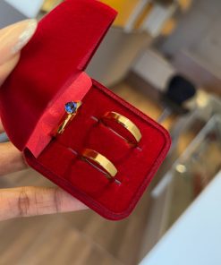 Alianças Finas De Noivado E Casamento Banhado A Ouro 18k Chanfrado 4mm