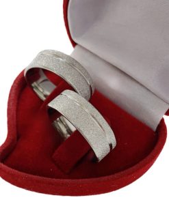 Alianças De Namoro Grossa 8mm Diamantado