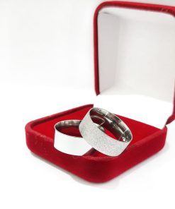 Alianças De Namoro 8mm Diamantado MOD 0016