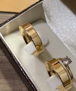 Aliança de Ouro 18K | Modelo Reto Semi-Anatômico Liso Polido 5mm | 7g o Par | Casamento e Noivado