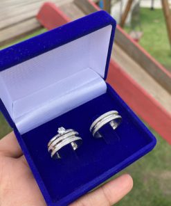 Alianças De Compromisso 6mm Diamantado Com Friso MOD 41