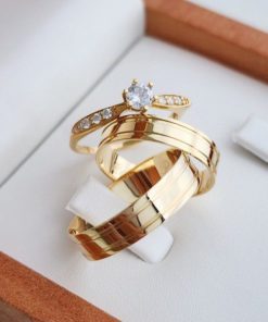 Alianças de Casamento 5mm | Moedas Antigas | 2 Frisos Laterais Canto a Canto | Semi Anatômico Modelo Nivia