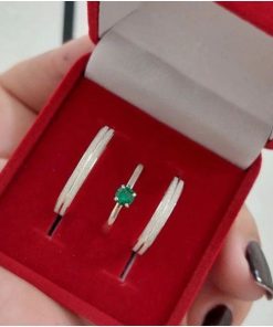 Alianças de Namoro Finas em Prata 950 3mm | Reto Anatômico com Frisos Diamantados