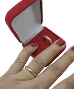Alianças de Casamento Ouro 10K com Revestimento em Aço 3mm | Modelo Tradicional Liso Anatômico
