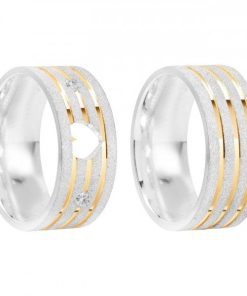 Alianças De Namoro Prata 950 Personalizado 8mm Mod 012
