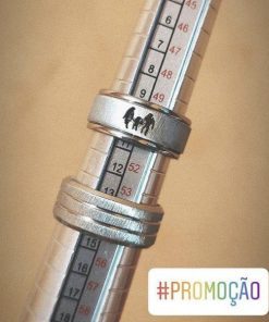 Par De Alianças Prata Em Aço Cirúrgico 8mm- C/ Família