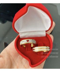 Par De Alianças Prata Em Aço Cirúrgico 6mm MOD 28