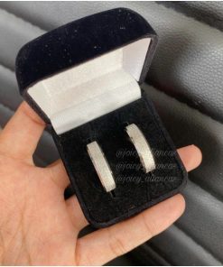 Par De Alianças Prata Em Aço Cirúrgico 6mm Diamantado De Namoro MOD 39