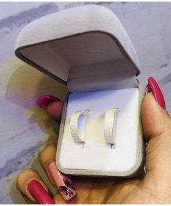 Alianças de Namoro em Prata 950 | Modelo Baby | 6mm Diamantado Reto Semi Anatômico