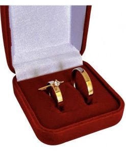 Alianças de Casamento Ouro 10K com Revestimento em Aço 3mm | Modelo Reto Semi-Anatômico