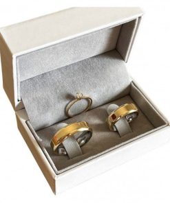 Alianças de Casamento Ouro 10K com Revestimento em Aço 5mm | Sofisticação e Durabilidade